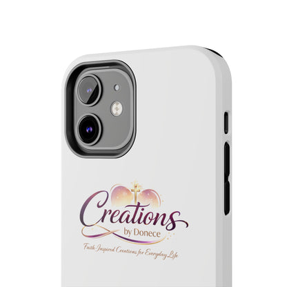 Tough Phone Case - "Creations by Donece" Logo Protective Cover