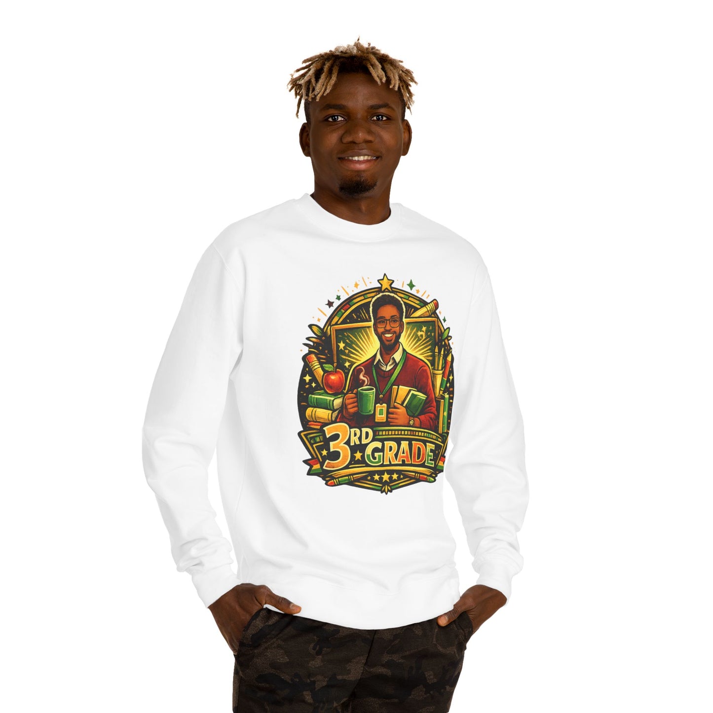 3rd Grade Teacher Sweatshirt — Proud 3rd Grade Educator Crewneck