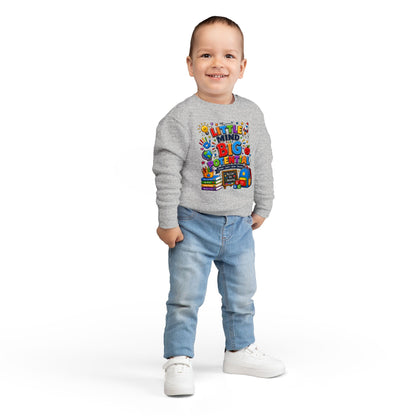 Toddler Sweatshirt — "Little Mind Big Potential" Back-to-School Kids Crewneck