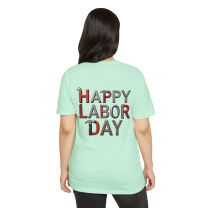 Labor Day T-Shirt — "Happy Labor Day" Tool-Style Graphic