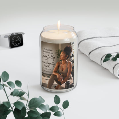 Inspirational Soy Candle - “Fearfully and Wonderfully Made” 13.75oz