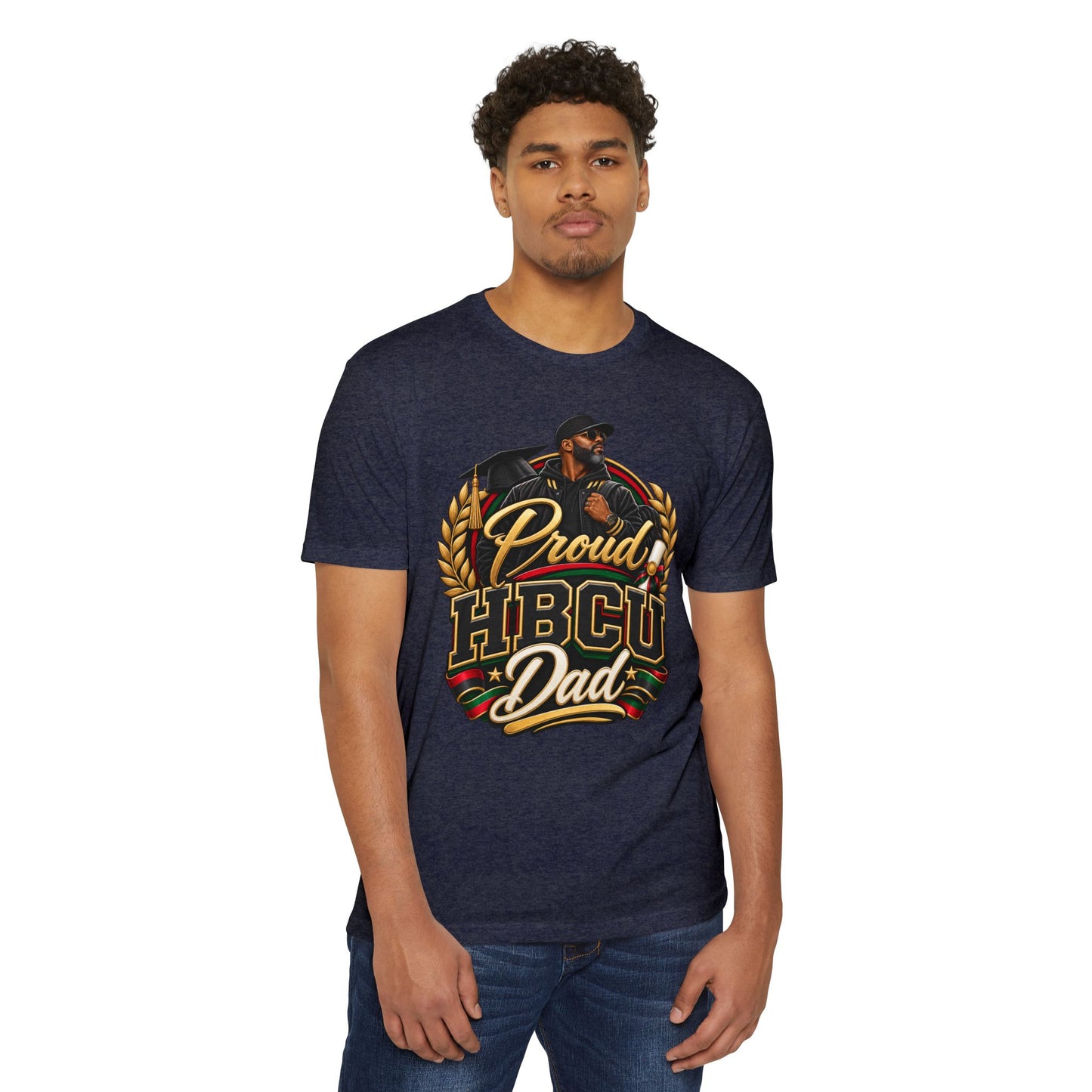 Proud HBCU Dad T-Shirt — Black College Graduation Dad Tee
