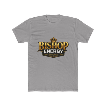 Bishop Energy Graphic Tee — Bold Gold Crown Logo T-Shirt