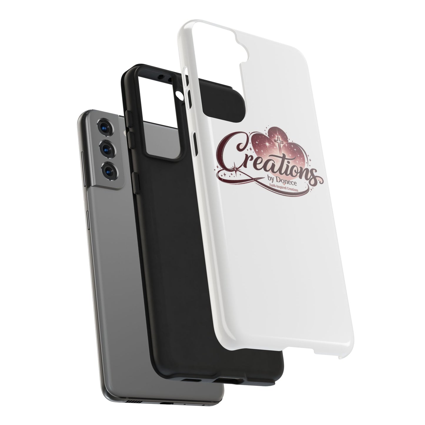 Tough Phone Case — "Creations by Donece" Logo Protective Phone Cover