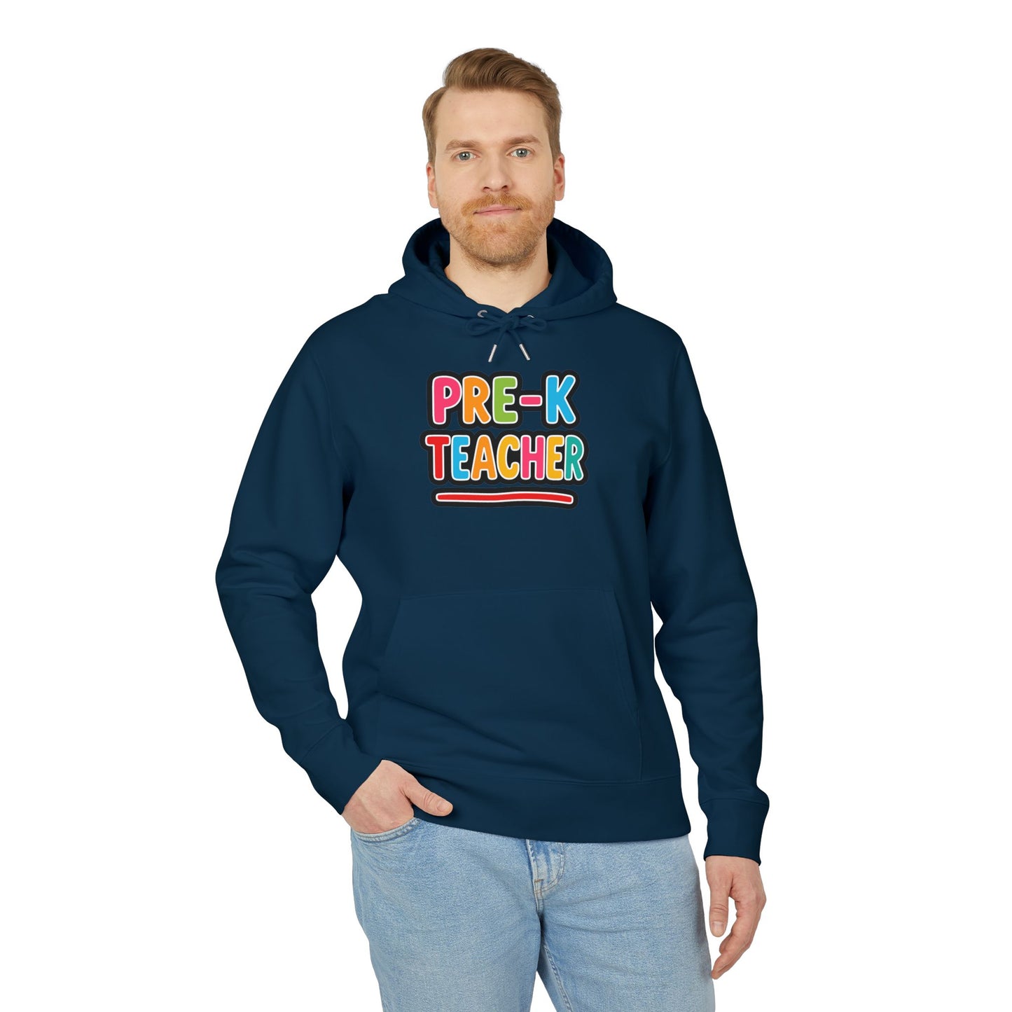 Pre-K Teacher Hoodie — Colorful Backprint Teacher Appreciation Gift