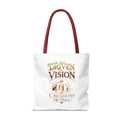 Driven by Vision Tote Bag — Branded BD Creations All-Over Print Tote
