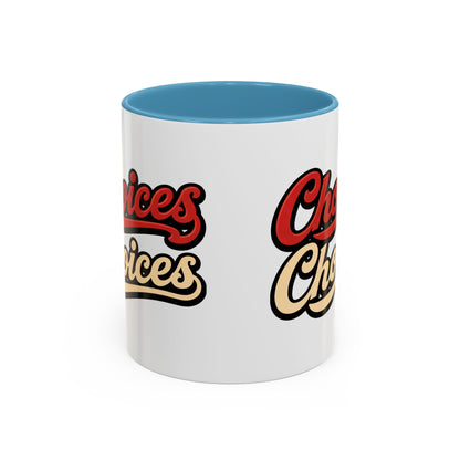 Choices Retro Accent Coffee Mug — Vintage Script 11/15oz