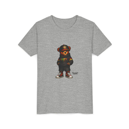 Youth T‑Shirt — Cool Bear Graphic Tee with 'UNITY' Hoodie Design