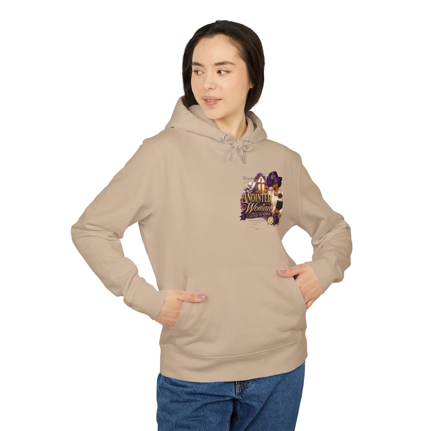 Anointed Woman Hoodie — Christian Faith Pullover with Scripture-Inspired Design