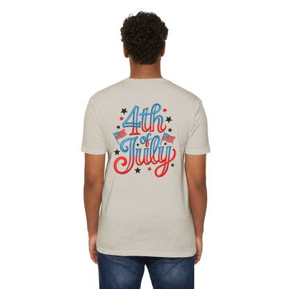 4th of July T-Shirt — Retro Patriotic Stars & Flags Tee