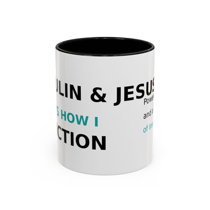 Christian Diabetes Coffee Mug – "Powered by Faith and a Little Bit of Insulin" Accent Mug (11/15oz)