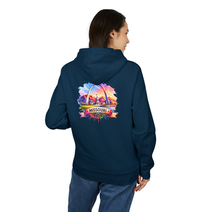 Missouri St. Louis Arch Hoodie — Colorful Sunset State Pride Pullover
