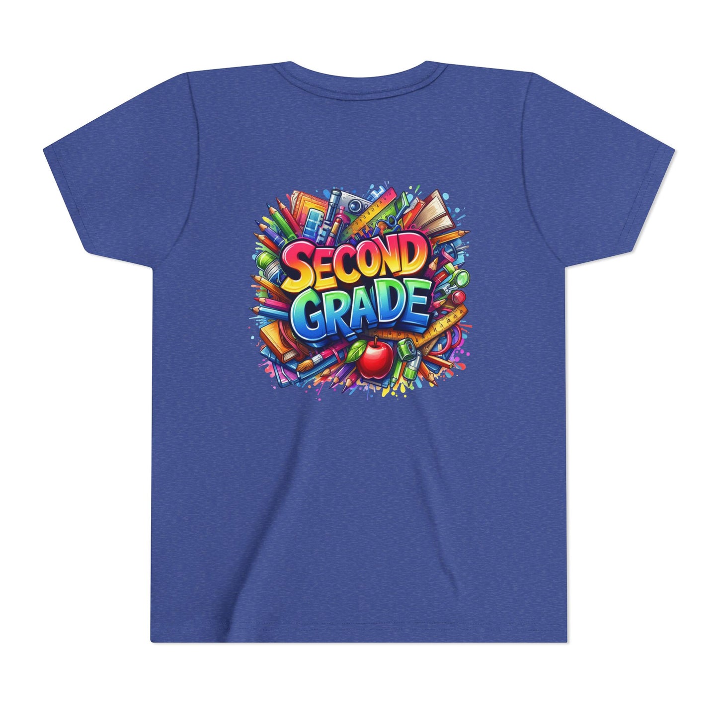 Second Grade Youth Tee — Colorful Back-to-School Kids T-Shirt