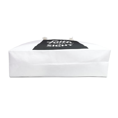 Faith-Inspired Weekender Bag — "Walk by Faith Not by Sight" Canvas Tote