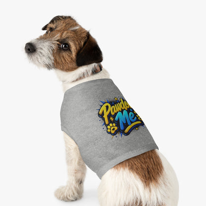 Pawdon Me Pet Tank Top — Cute Funny Paw Print Graphic for Dogs & Cats
