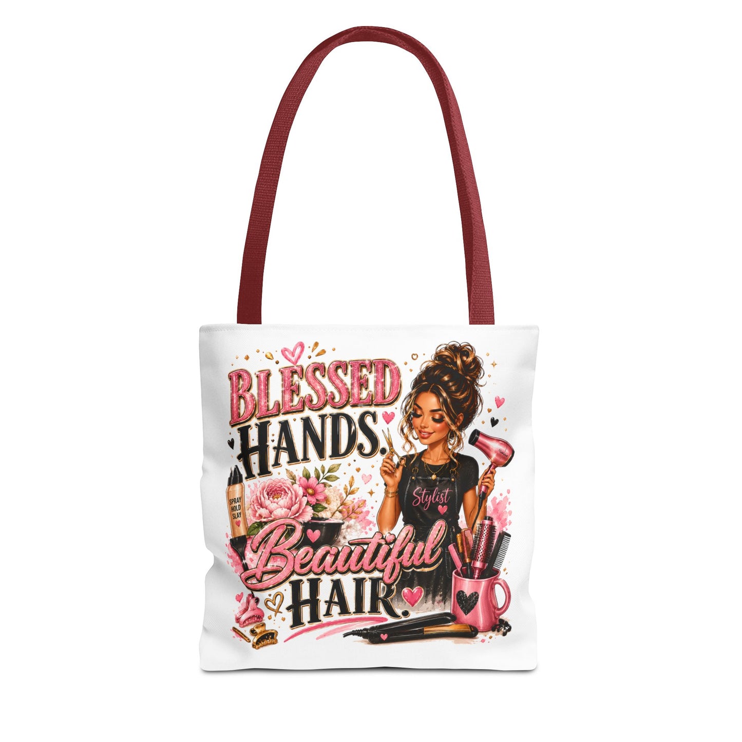 Blessed Hands Beautiful Hair Tote Bag — Hair Stylist Gift Tote