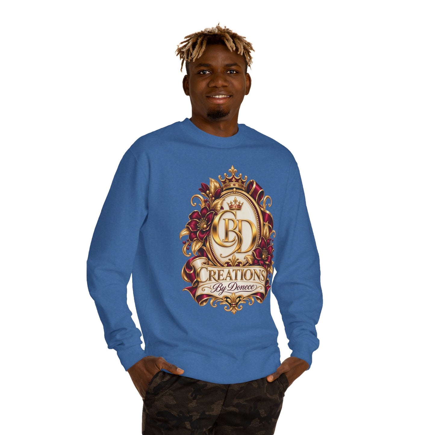 Creations By Denece Gold Emblem Sweatshirt