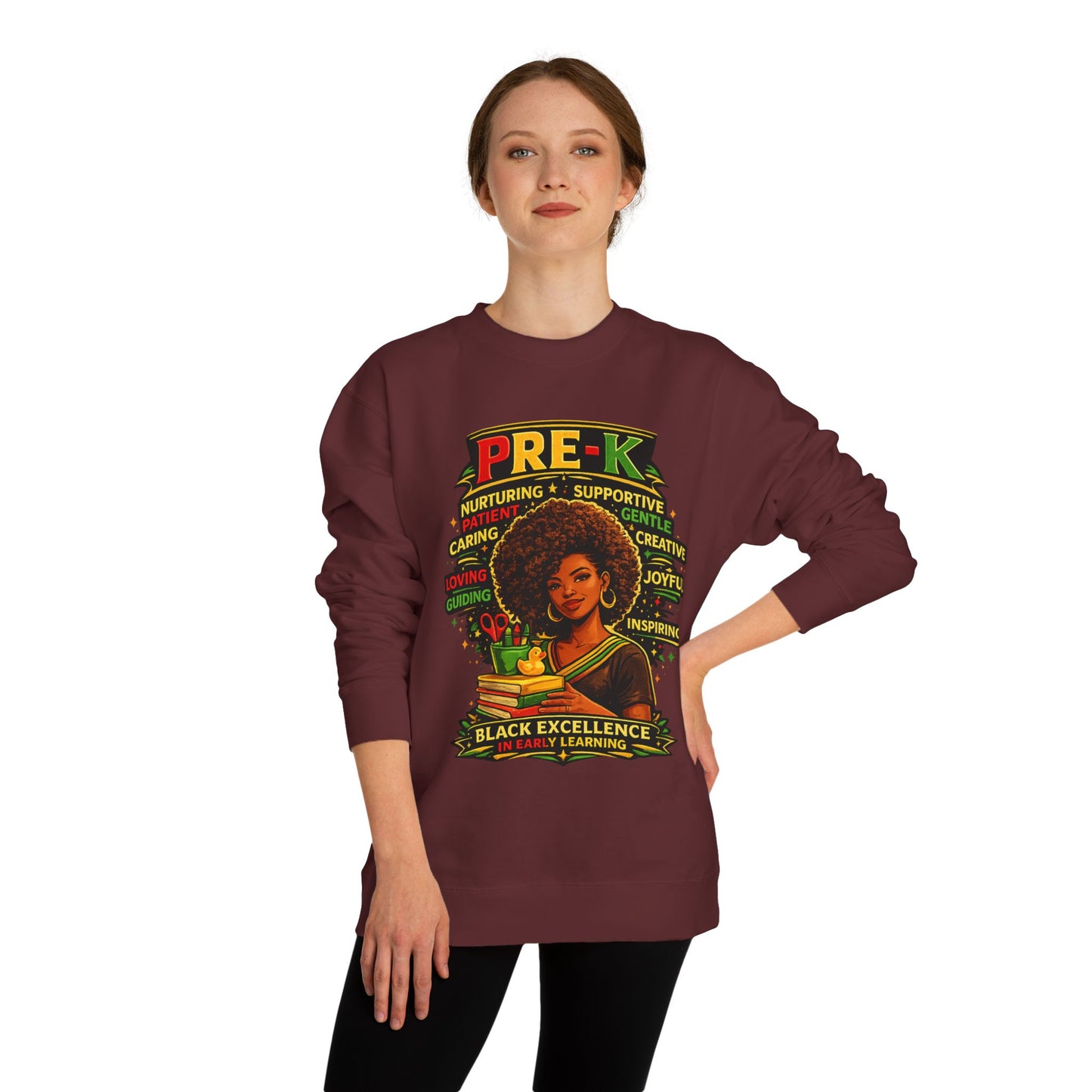 PRE-K Black Excellence Sweatshirt — Nurturing Early Learning Crewneck