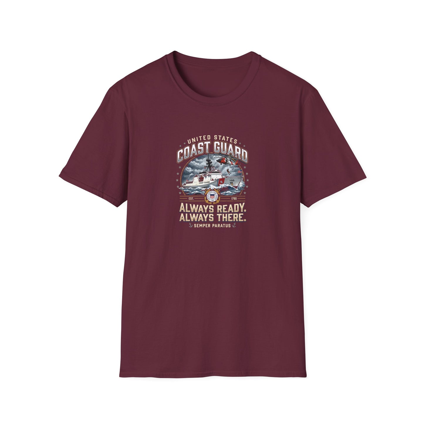 Coast Guard Rescue Always Ready, Always There T-shirt