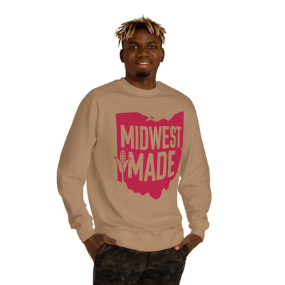 Midwest Made Sweatshirt — Ohio State Outline Corn Graphic Crewneck