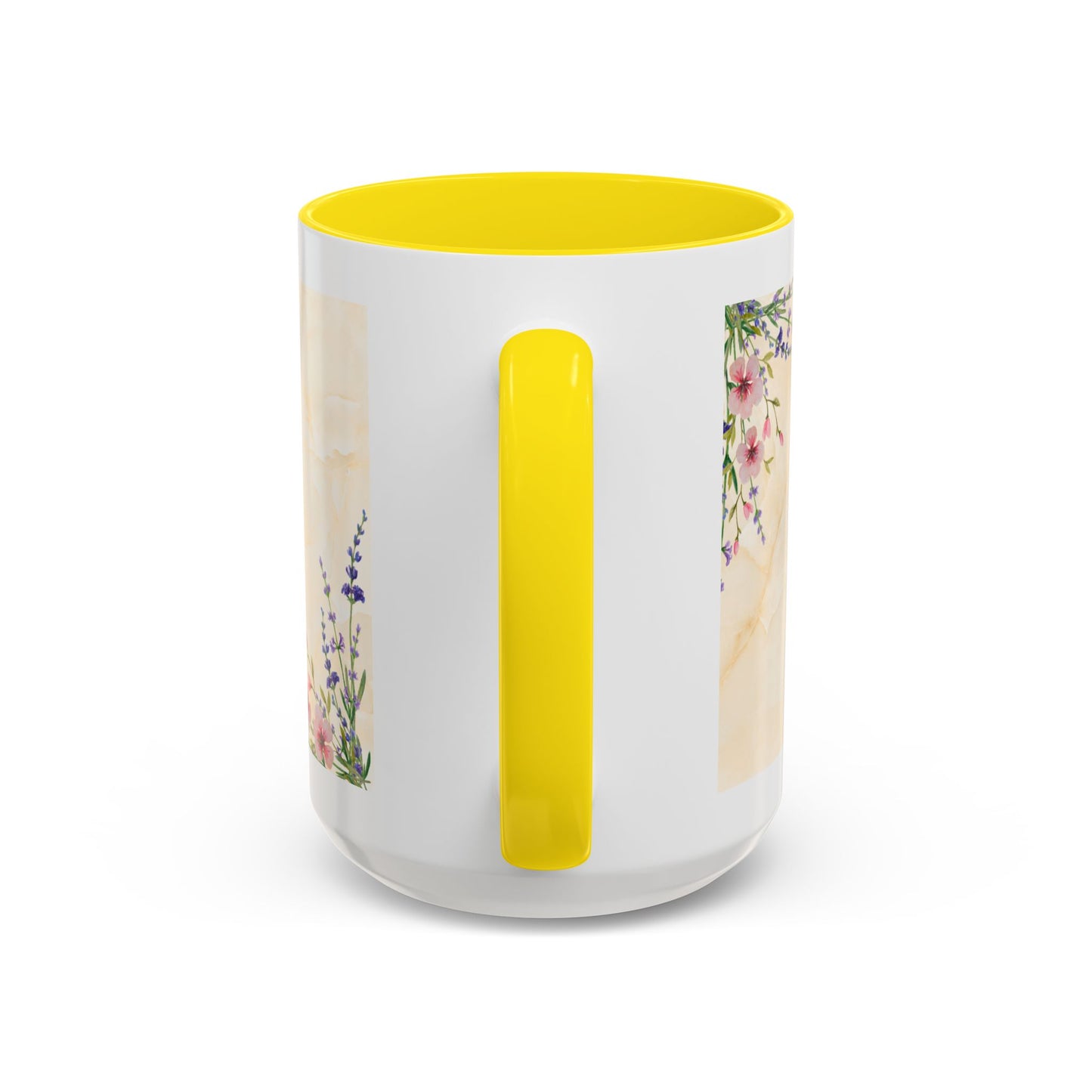 Mother Home Coffee Mug — Floral 'She Gave Us Love, She Gave Us Strength' Accent Mug