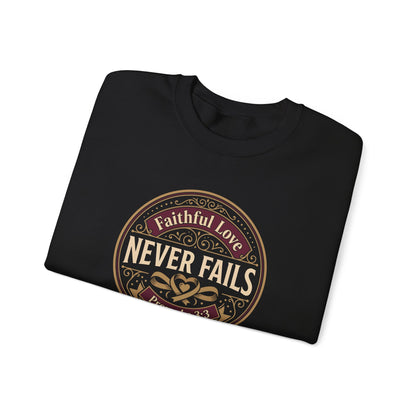 Faithful Love Never Fails - Proverbs 3:3  Sweatshirt