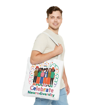Celebrate Neurodiversity Tote Bag — Inclusive Pride Reusable Shopper