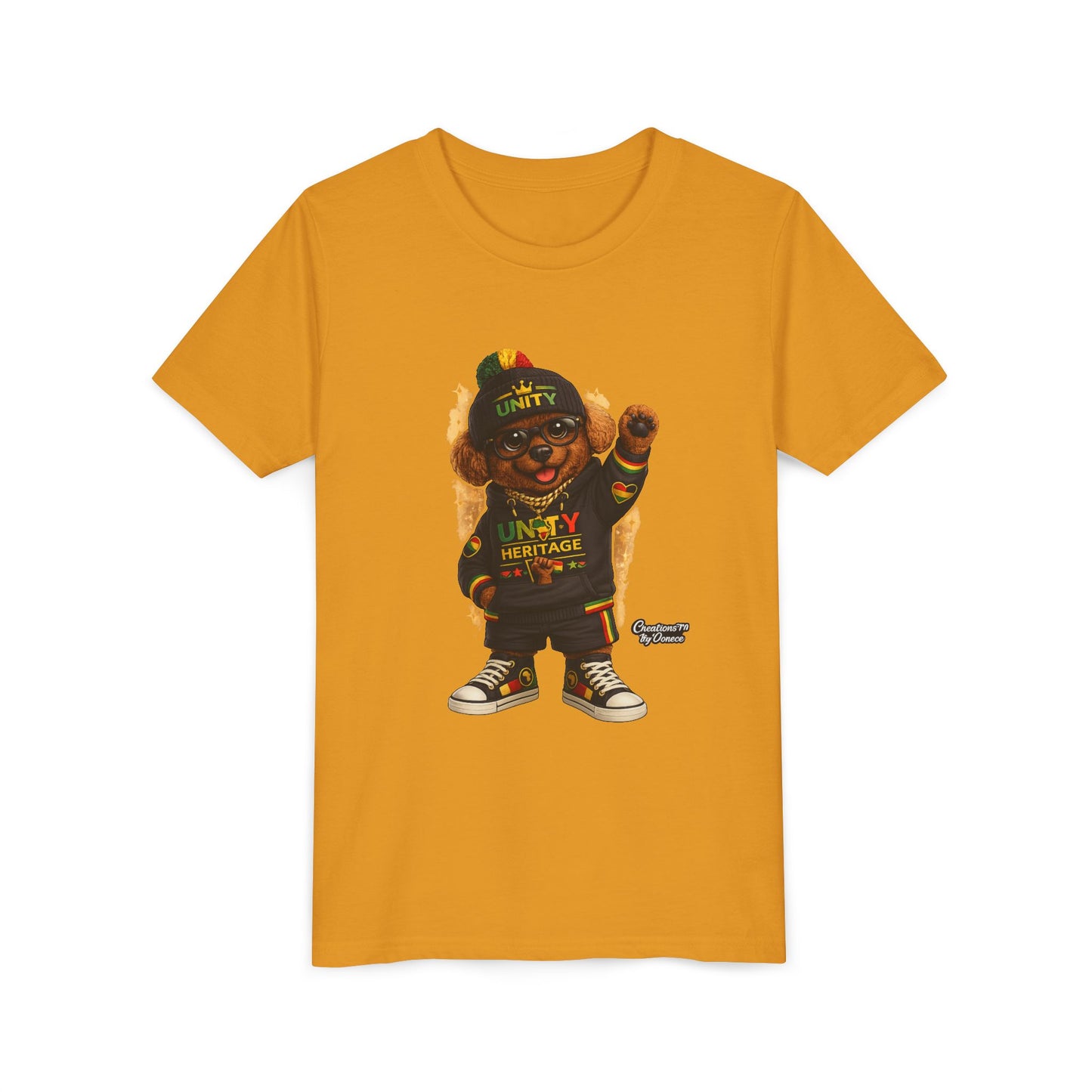 Kids Unity Heritage Tee — Youth Short Sleeve Shirt with 'Unity' Design