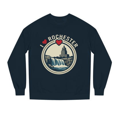 Rochester Waterfall Crewneck Sweatshirt — I  Rochester Graphic