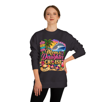Mom & Daughter Cruise Sweatshirt — Tropical Vacation Cruise Crewneck