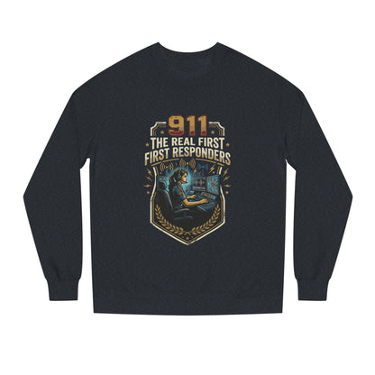 911 Dispatcher Crewneck Sweatshirt — “The Real First Responders” Tribute