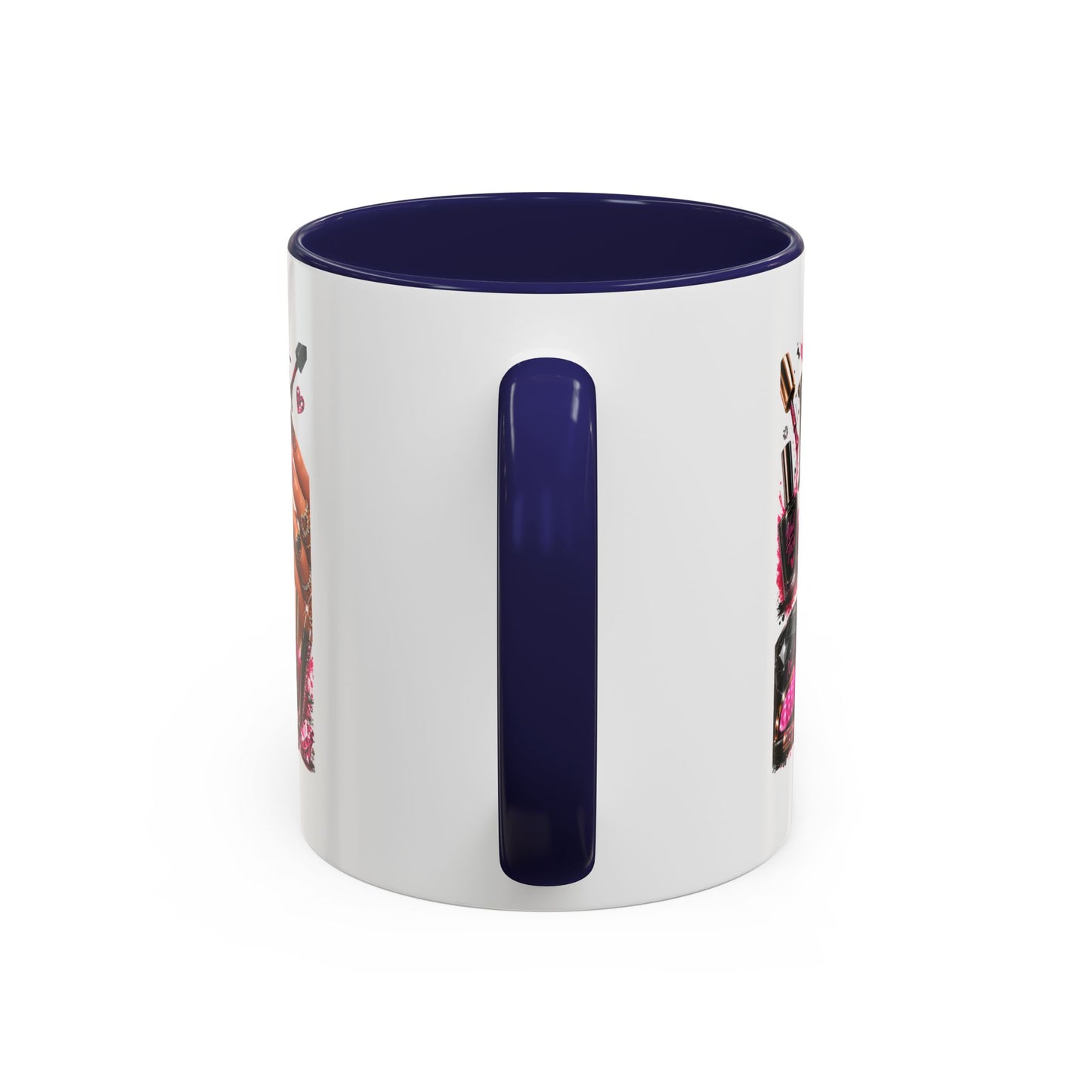 Nails Speak Louder Than Words Accent Coffee Mug — Pink Manicure Beauty Gift (11/15oz)