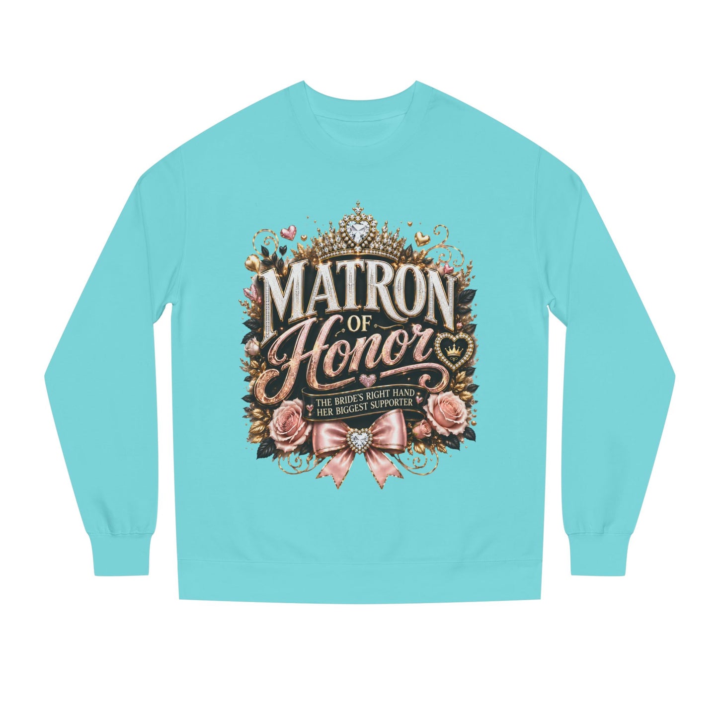 Matron of Honor Sweatshirt — Elegant Bridal Party Crewneck