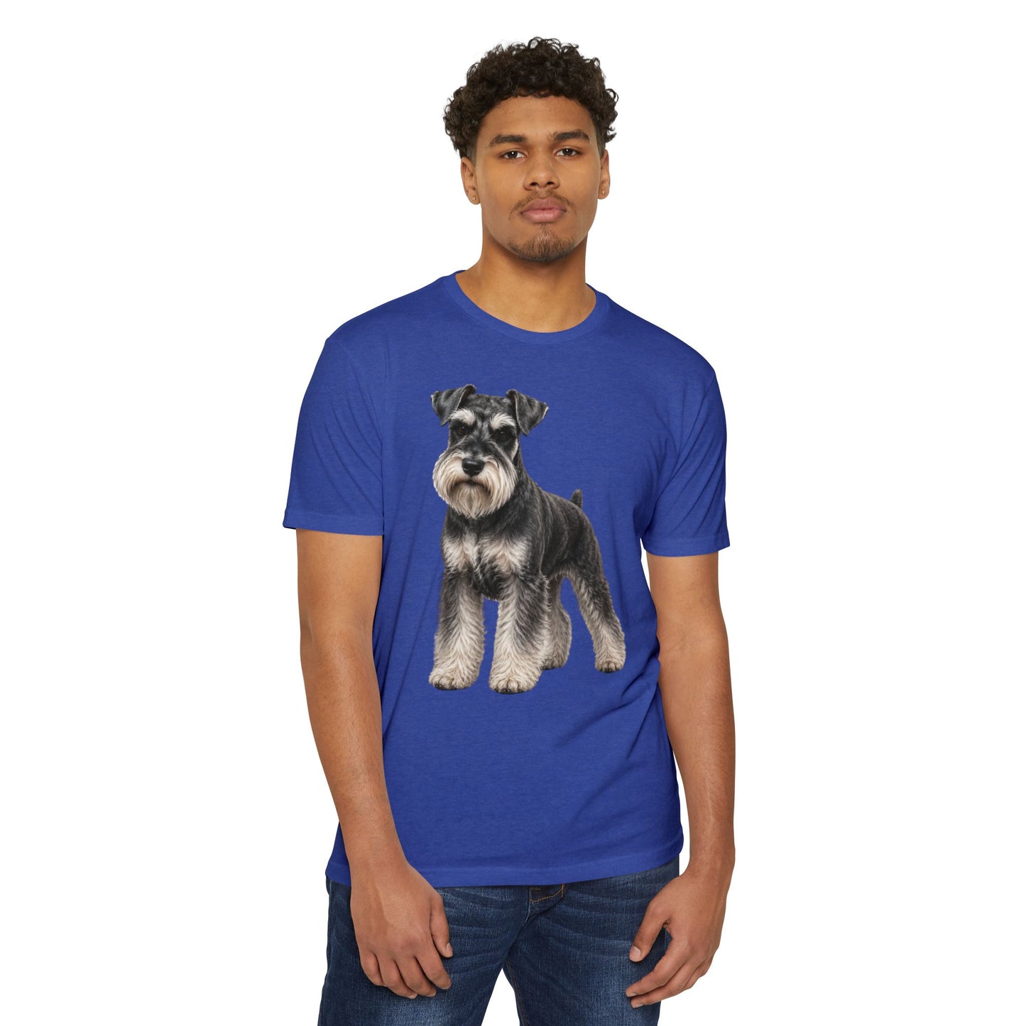 Schnauzer Dog T-Shirt — Realistic Miniature Schnauzer Graphic Tee
