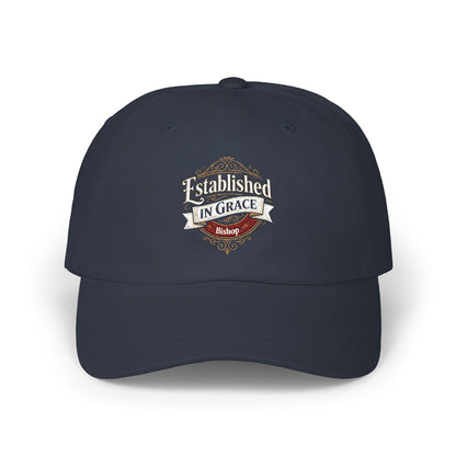 Established in Grace Dad Cap — Vintage Faith Baseball Hat
