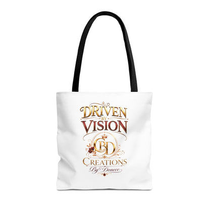 Driven by Vision Tote Bag — Branded BD Creations All-Over Print Tote