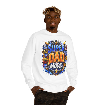 Super Dad Mode Sweatshirt – Father's Day Graphic Crewneck