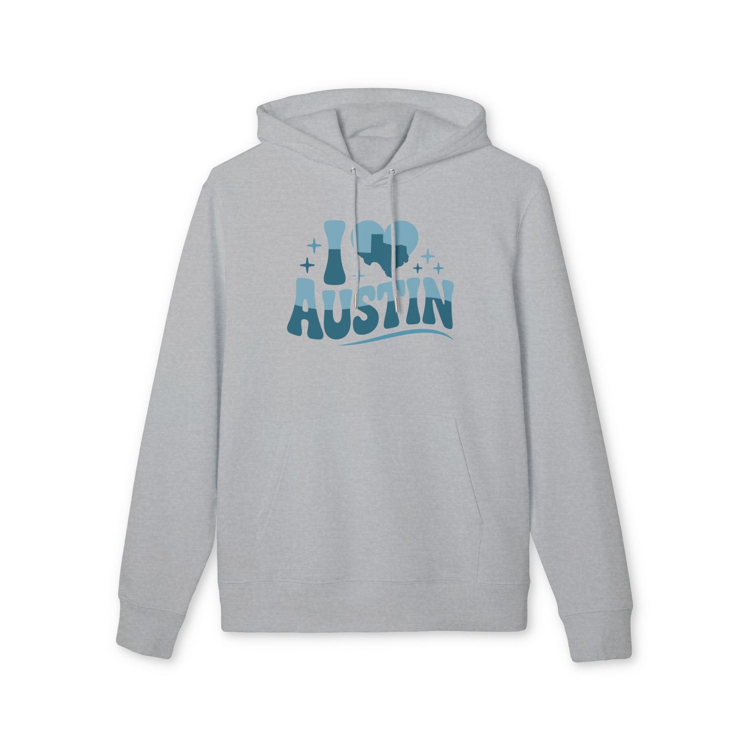 I Heart Austin Hoodie — Retro City Pride Pullover