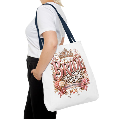 Bride-to-Be Floral Tote Bag - Bachelorette Gift & Bridal Shower Accessory