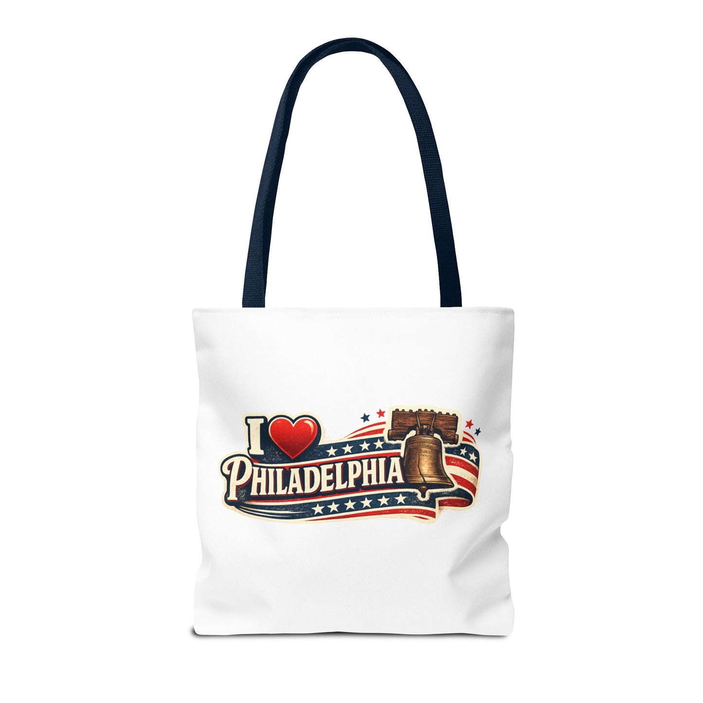 I  Philadelphia Liberty Bell Tote Bag — American Flag City Souvenir