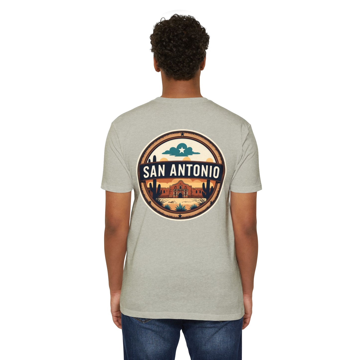 San Antonio Badge T-Shirt — Vintage Desert City Graphic