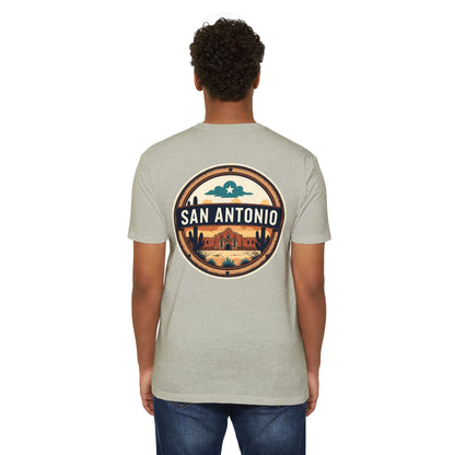 San Antonio Badge T-Shirt — Vintage Desert City Graphic