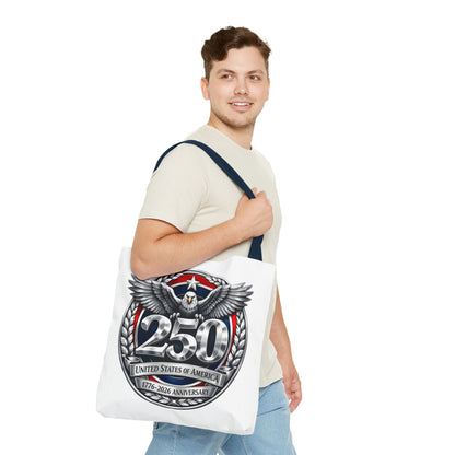 250th USA Anniversary Tote Bag — Patriotic Eagle 1776–2026 Commemorative Tote