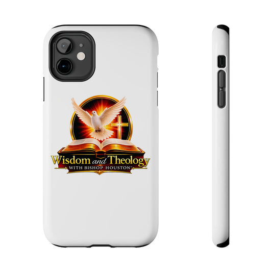 Wisdom and Theology Tough Phone Case — Christian Dove & Cross Design