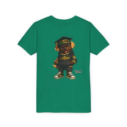 Youth Tee — Scholar Student Bear Graduation Graphic
