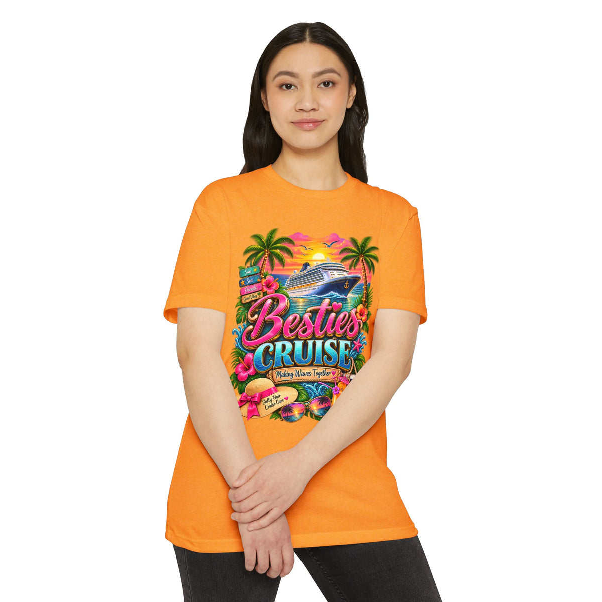 Besties Cruise T-Shirt — Tropical Friends Vacation Shirt