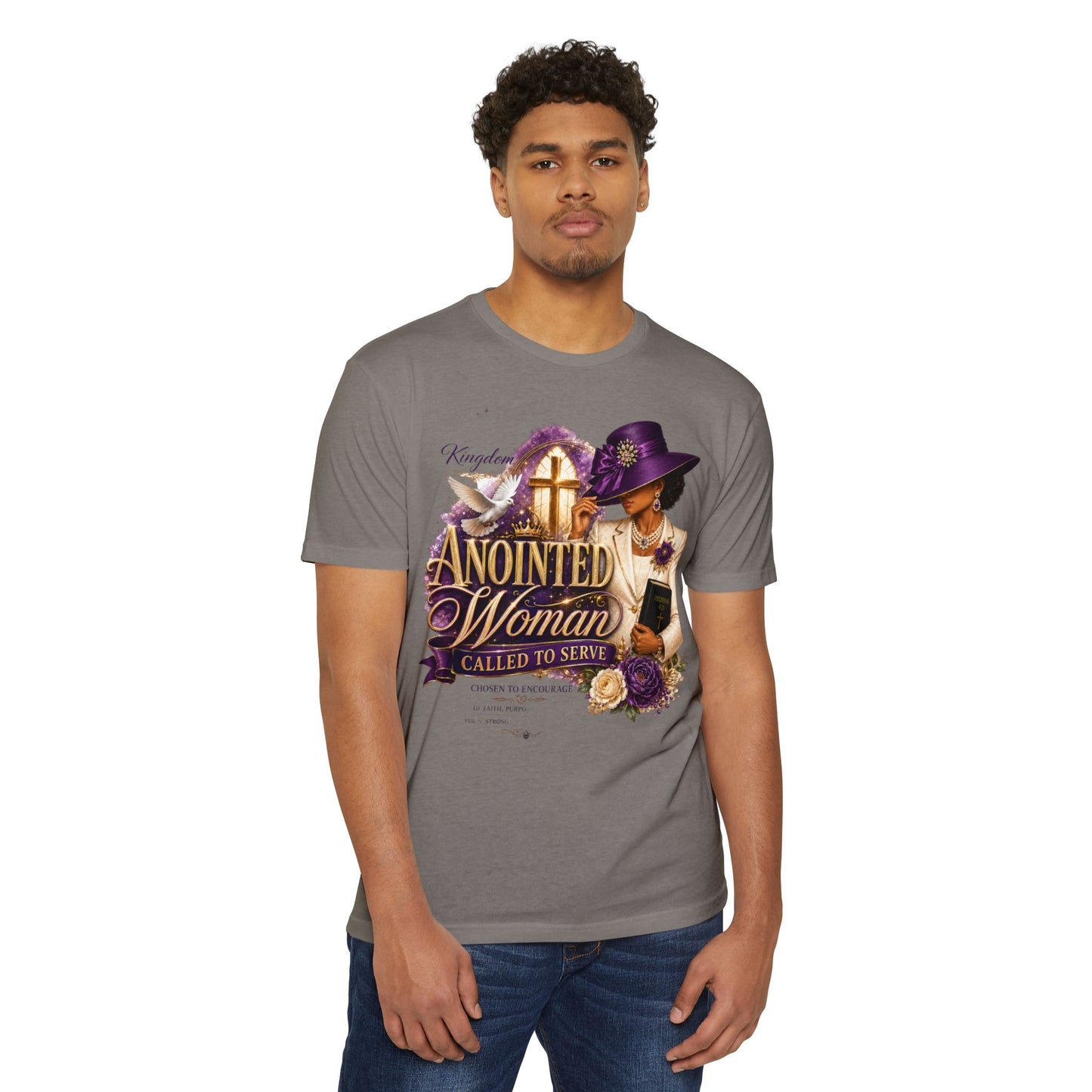 Anointed Woman T-Shirt — "Called to Serve" Christian Faith Tee
