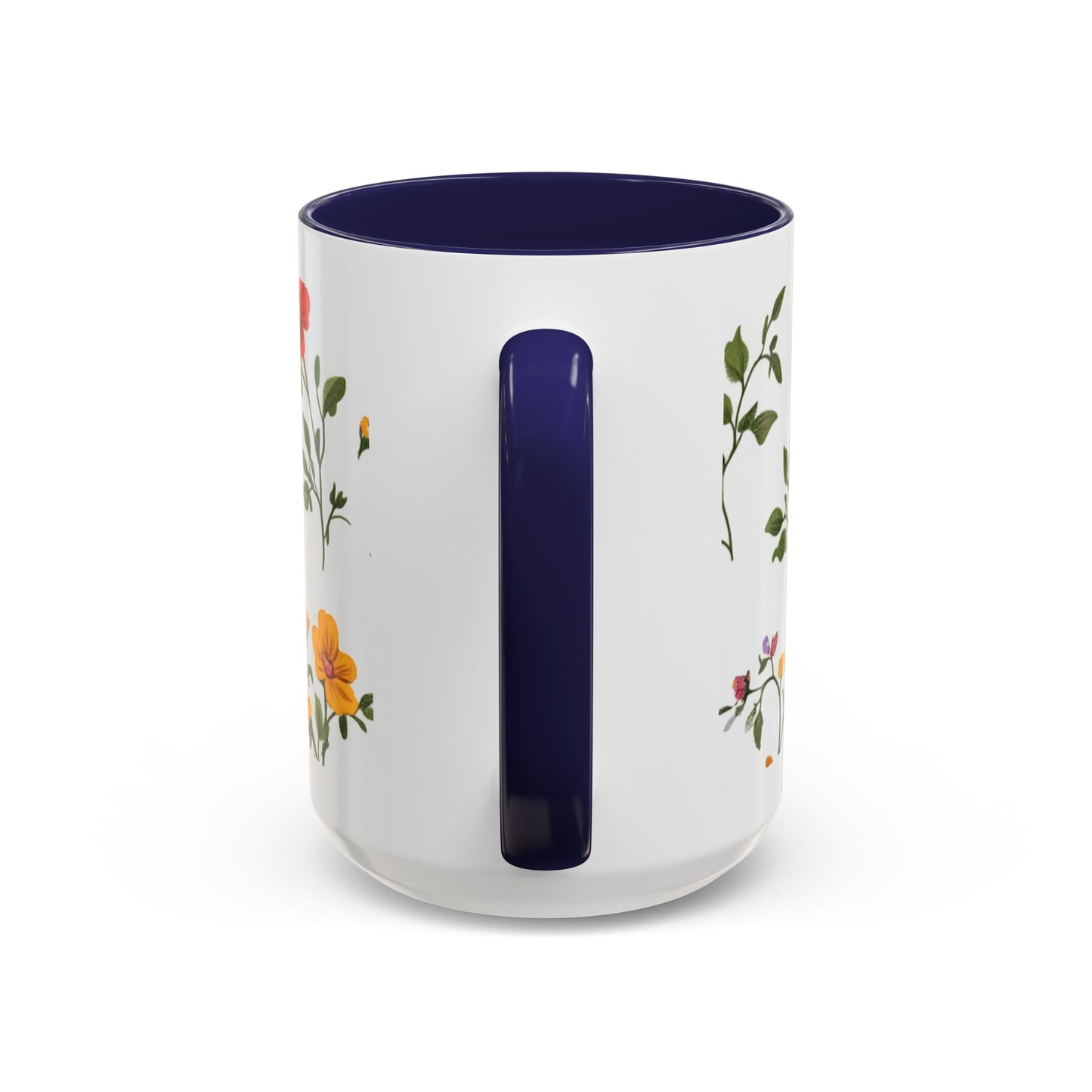 Floral "Her Love Is the Quiet Strength" Accent Coffee Mug — Inspirational Mother's Day Gift