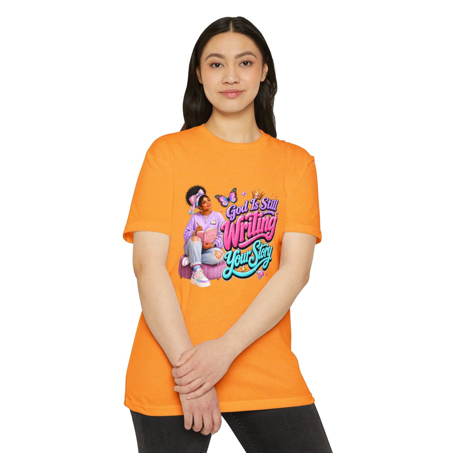 Inspirational T-Shirt — "God Is Still Writing Your Story" Inspirational Faith Graphic Tee