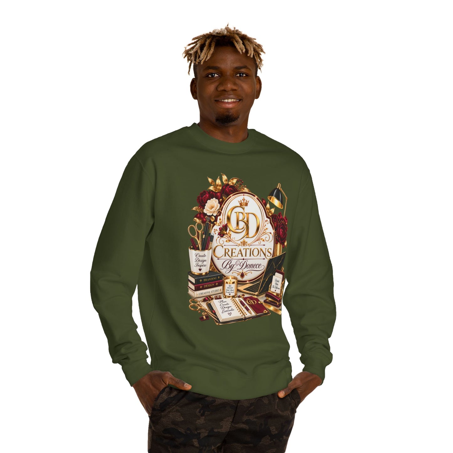 Crewneck Sweatshirt — Vintage Desk Creations Logo